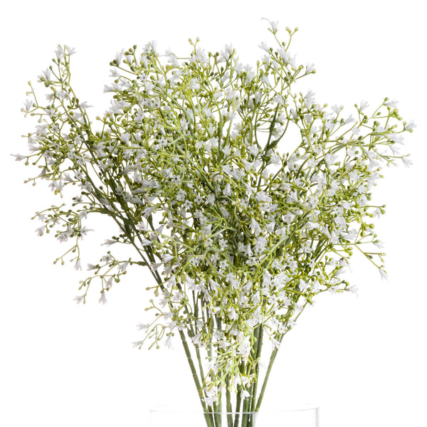 Faux White Whimsical Wildflower Spray