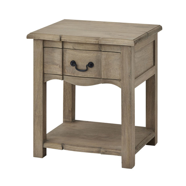 Cotswold 1 Drawer Wooden Bed Side Table