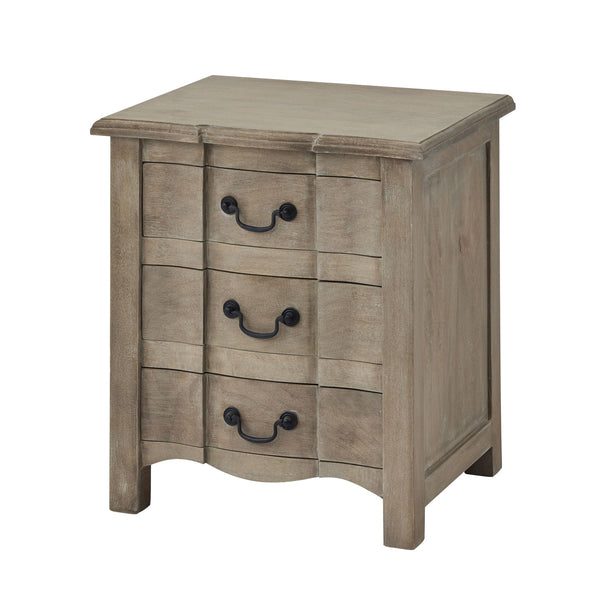 Cotswold 3 Drawer Wooden Bedside Table