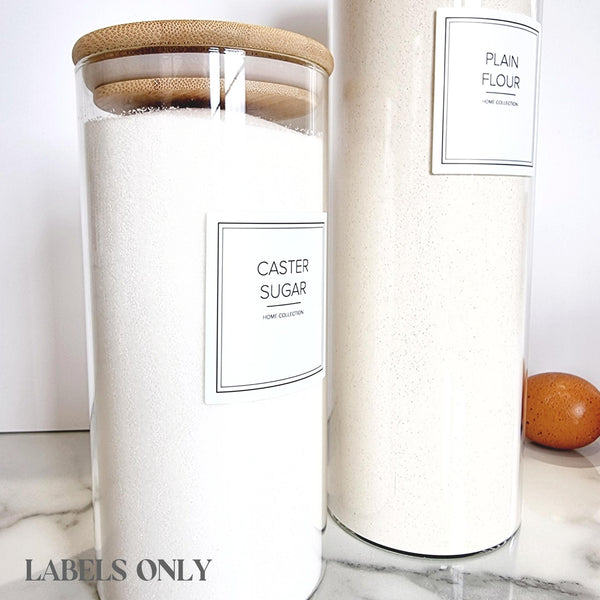 Square Waterproof Cream Baking Labels