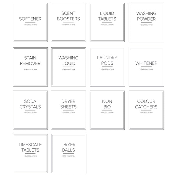 Square Waterproof White Laundry Labels